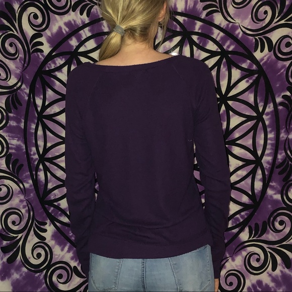 Delia's purple crewneck super soft sweater - Picture 2 of 5